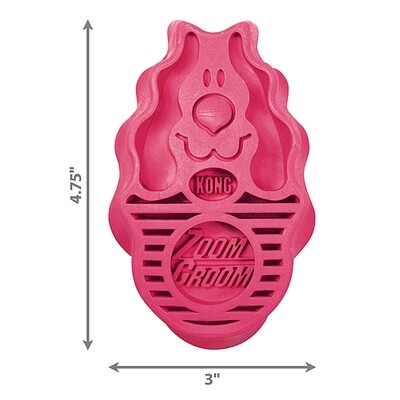 Kong Zoom Groom Large Rasberry