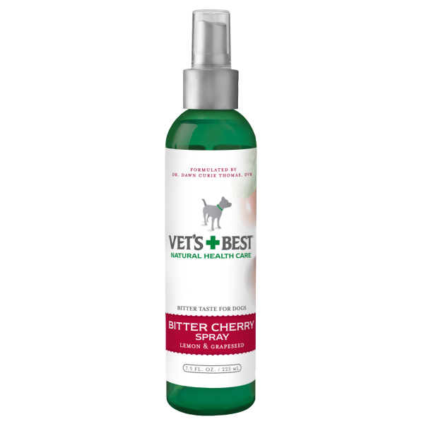 Vet&#39;s Best Dog Bitter Cherry Chew Deterrent Spray 7.5 oz