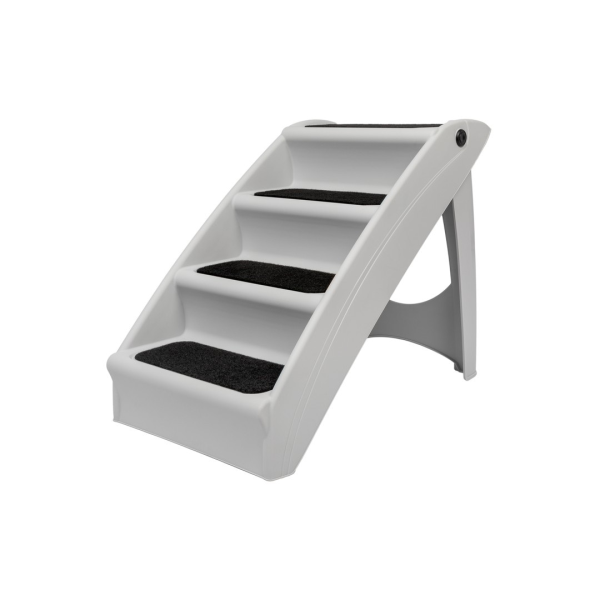 CozyUp Folding Pet Steps 20&quot; Grey