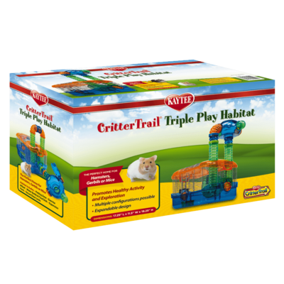 Kaytee Crittertrail Triple Play Habitat 17.25 x 11.5 x 19.25 inch