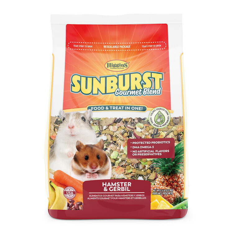Sunburst Hamster/Gerbil Food 2.5lb