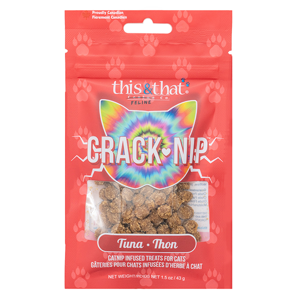 This &amp; That Snack Station Cat Treats Crack-Nip Tuna 43g