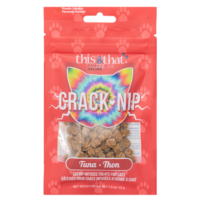 This &amp; That Snack Station Cat Treats Crack-Nip Tuna 43g