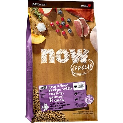 NOW Turkey Salmon &amp; Duck Senior 8LB Cat