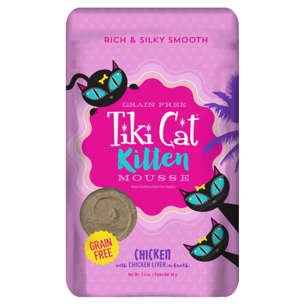 Tiki Cat Velvet Mousse GF Kitten 2.4 oz Pouch
