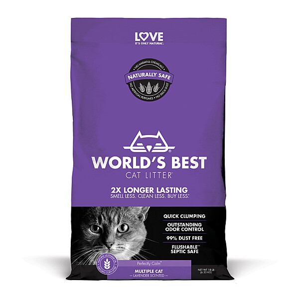 World&#39;s Best Multiple Cat Scented Clumping 14LB(3)