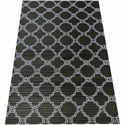 Foam Litter Mat Jumbo Black &amp; White 40x25&quot;