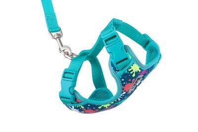 Adventure Kitty Harness Splatter Small