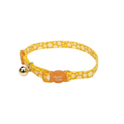 Safecat Fashion Bkwy Collar 12&quot; Orange/White/YellowDaisy