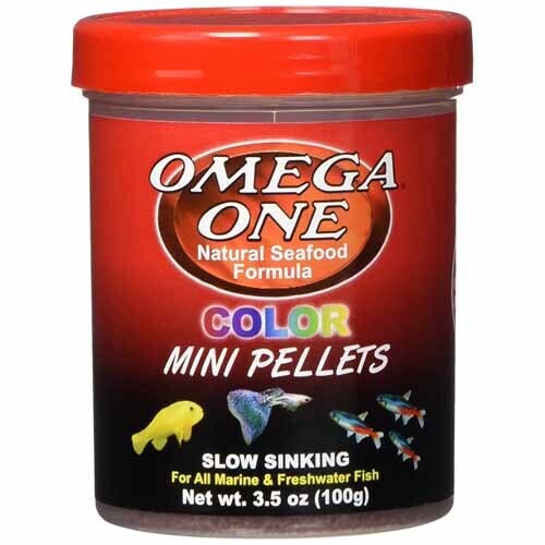 Omega One Color Micro Pellets 3.53oz Slow Sinking
