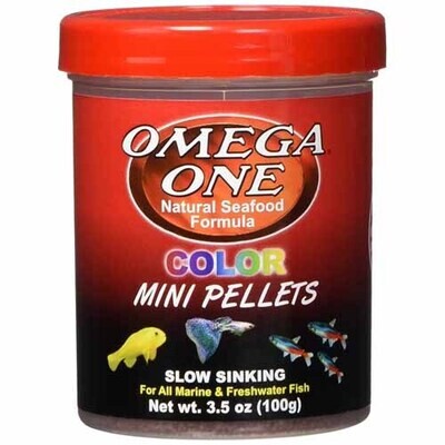Omega One Color Micro Pellets 3.53oz Slow Sinking