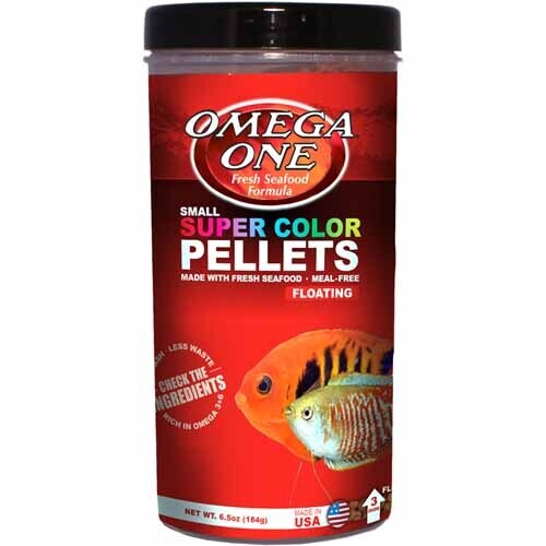 Omega One Super Color Pellets 6.5oz Floating