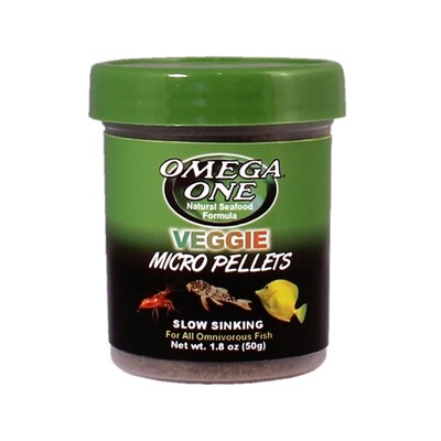 Omega One Veggie Micro Pellets 1.8oz Sinking