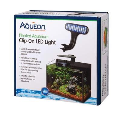 Aqueon - Planted Aquarium Clip-ON LED Light for up to 20 Gallons