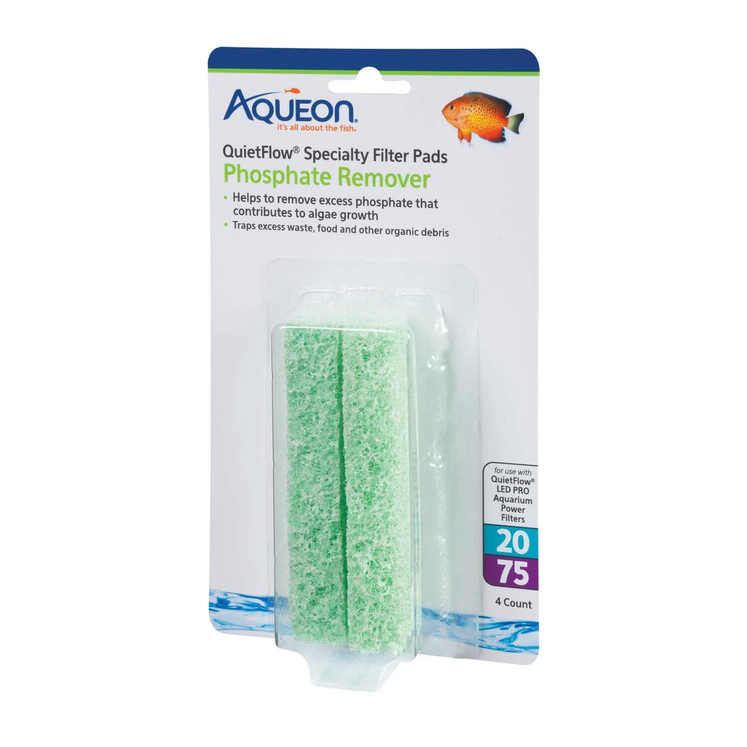 Aqueon - QuietFlow 20/75 Filter Pad Phosphate Remover Cartridge