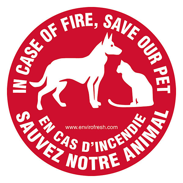Safety Sticker &quot;Save My Pet&quot;
