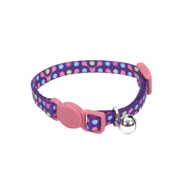Li&#39;l Pals Kitten Adj Bkwy Collar 5/16x6-8&quot; Purple Gear