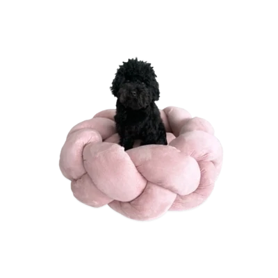 Goo-Eez Suede Braided Round Bed