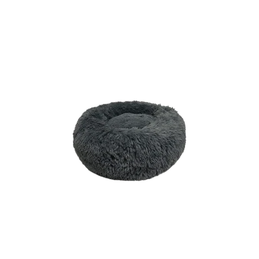 Goo-Eez Luxury Round Plush Bed Grey