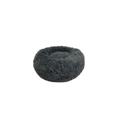 Goo-Eez Luxury Round Plush Bed Grey