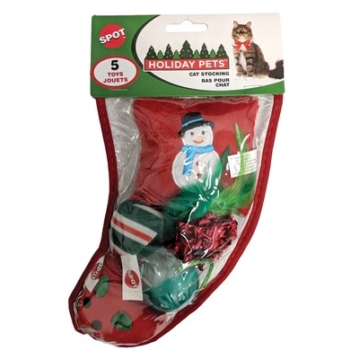 XMAS Cat Stocking Assorted Small 5pc
