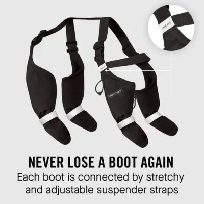 Canada Pooch - Suspender Boots, Short - Black