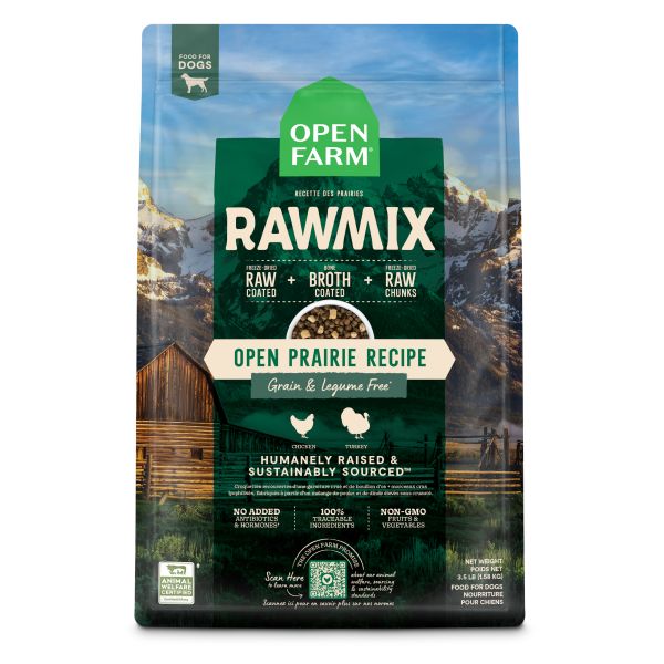 Open Farm Dog RawMix GF Open Prairie 3.5LB