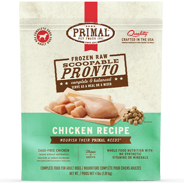 Primal Dog Raw Chicken Pronto 4 lb