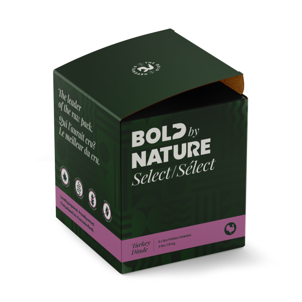 Bold by Nature Dog Select Turkey Patties 4 lb