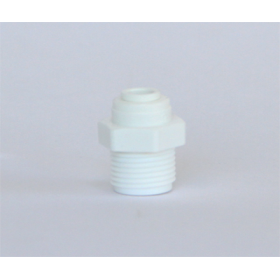 DP RO CONNECTOR 1/4 MALE THREAD 1/4 TUBE