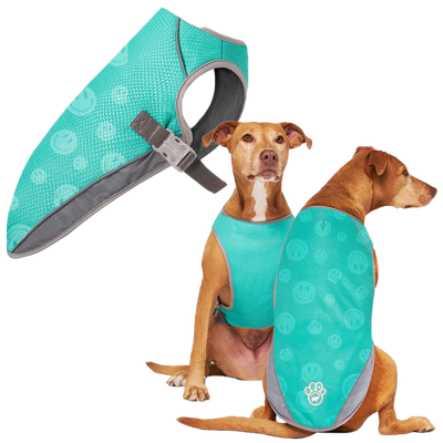Canada Pooch Chill Seeker Cooling Vest WetRveal Smiley