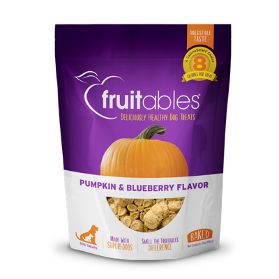 Fruitables Dog Pumpkin &amp; Blueberry Crunchy Treats 198 g