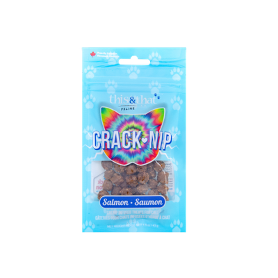 This&amp;That Snack Station Cat Treats Crack-Nip Fish 43g