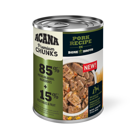 ACANA | Premium Chunks - Pork Recipe in Bone Broth for Dog