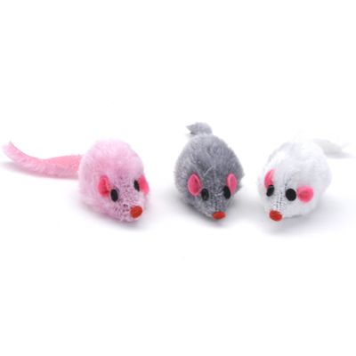 Coastal | Furry Mice - Cat Toy (Assorted Colours)