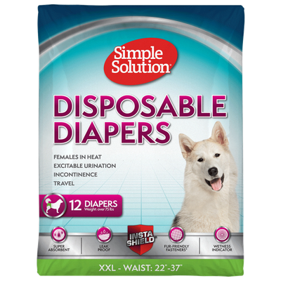 Simple Solution Disposable Diapers XXL 12pk