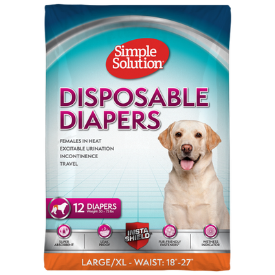 Simple Solution Disposable Diapers L/XL 12 pk