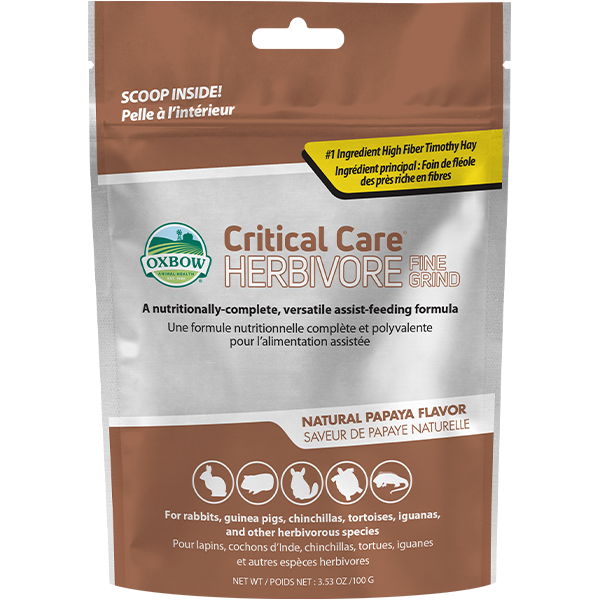 Oxbow Critical Care Herbivore Fine Grind Papaya 100g