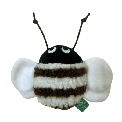 V-Pet Small Dog Toy Bee Brown&amp;White Dog Toy