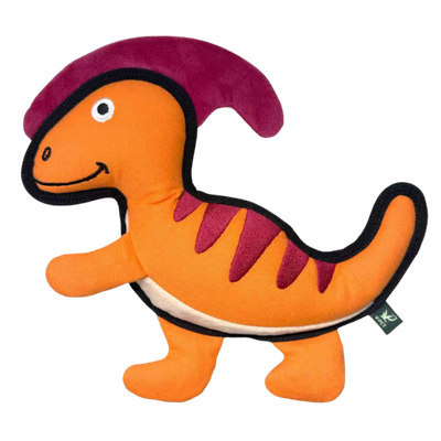 V-Pet Parasaurolophus Orange Dog Toy