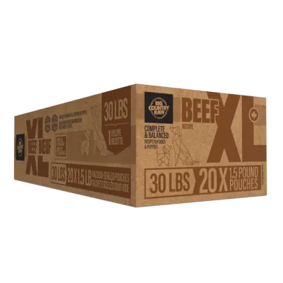 BCR XL Beef Raw Dog Food 30 lb