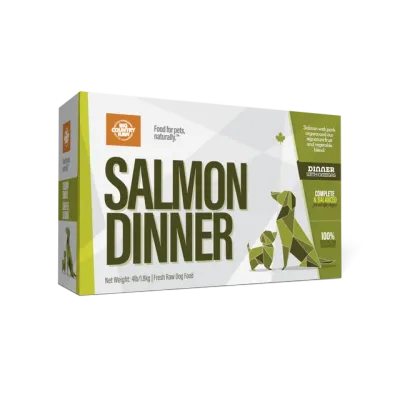 BCR Salmon Dinner Raw Dog Food 4 lb
