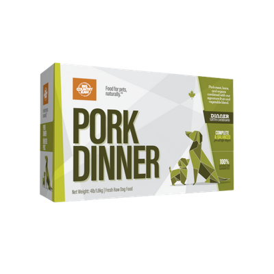 BCR Pork Dinner Raw Dog Food 4 lb