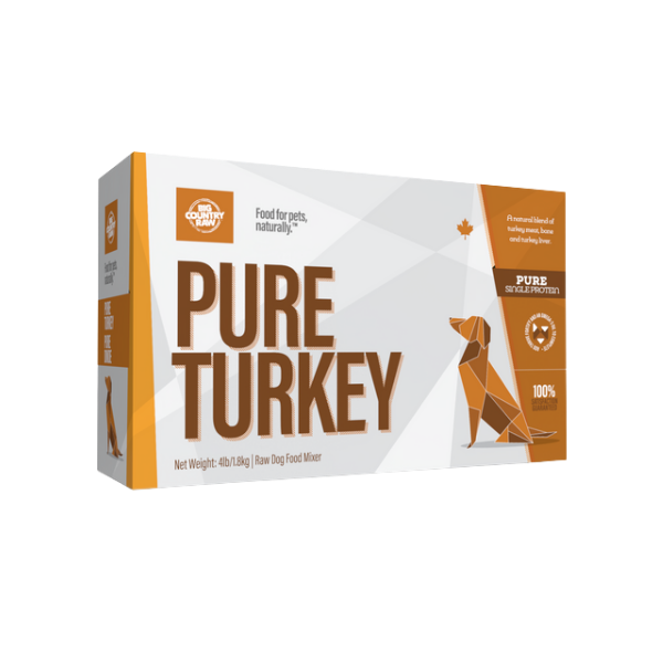 BCR Pure Turkey Raw Pet Food 4 lb