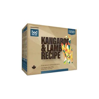 BCR Fare Game Kangaroo &amp; Lamb Raw Cat Food 2 lb