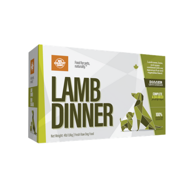 BCR Lamb Dinner Raw Dog Food 4 lb