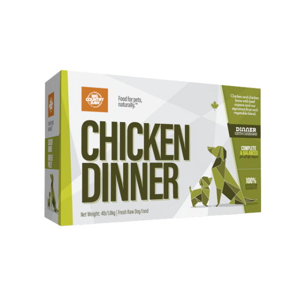 BCR Chicken Dinner Raw Dog Food 4 lb
