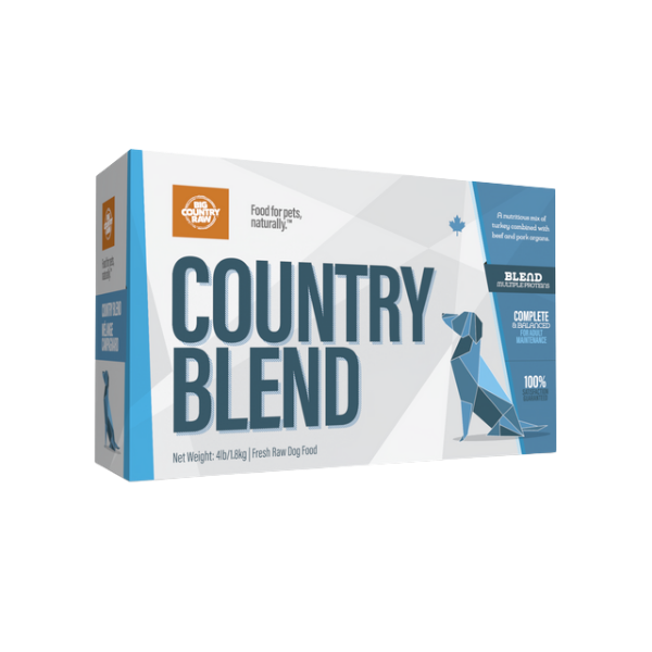 BCR Country Blend Raw Dog Food 4 lb