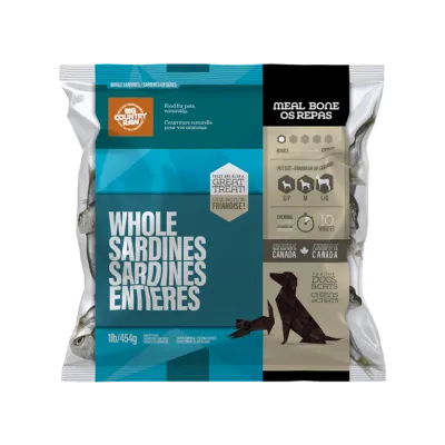 BCR Sardines Raw Pet Food Topper 1 lb