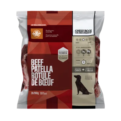 BCR Beef Patella Bone Raw Dog Chew 2 lb